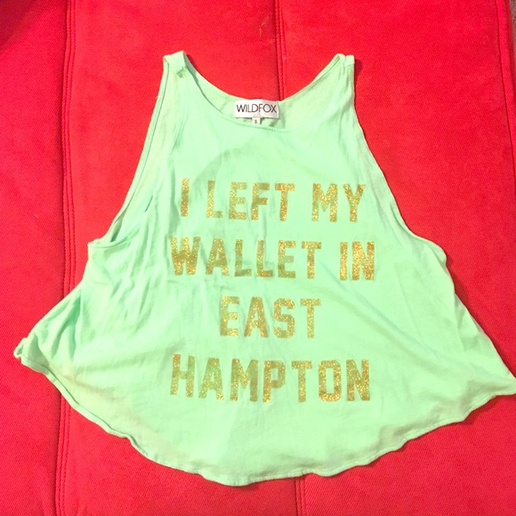 Light Green Wildfox Tank