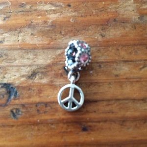 Pandora Peace Sign Dangle Charm