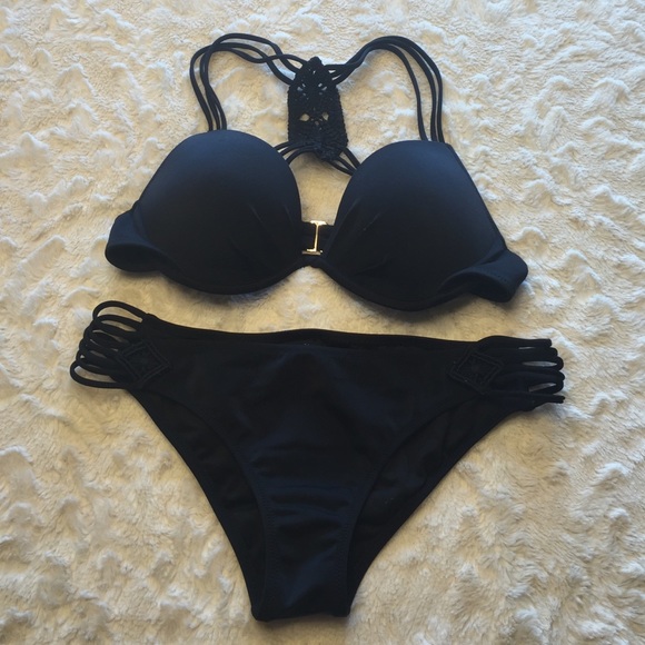 Victoria secret black swimsuit set