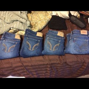 Hollister jeans + Levi's