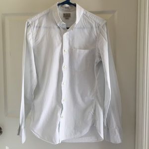 J crew men's slim fit white button up