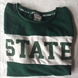Michigan state sweatshirt top