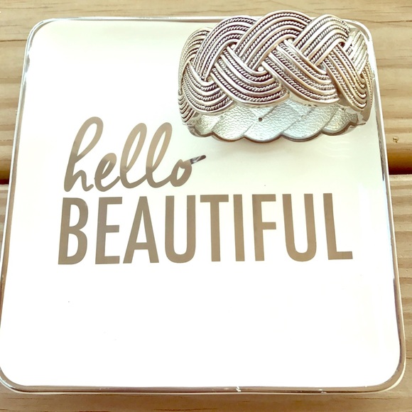 Woven cuff bracelet