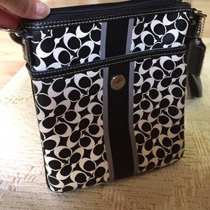 B/W coach crossbody