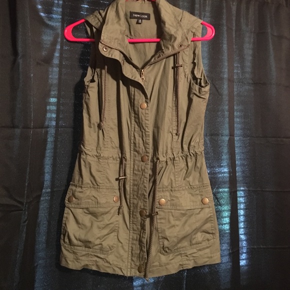 Green Hoodie Vest
