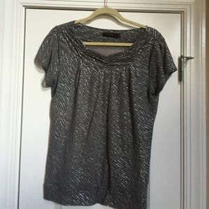 Grey with metallic silver detail
