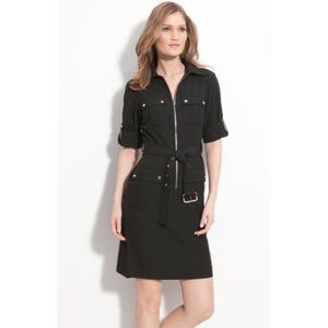 Michael Kors Roll Sleeve Shirt Dress