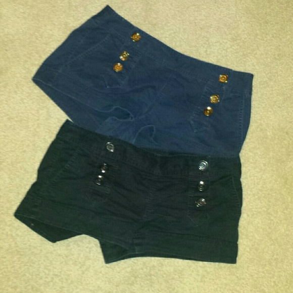Bundle! Express navy blue & black sailor shorts.
