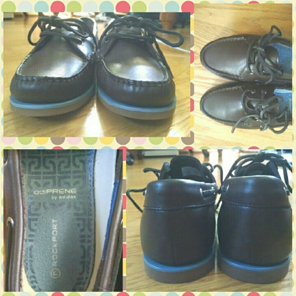 Rockport cute and casual brown boat shoes - Picture 2 of 4