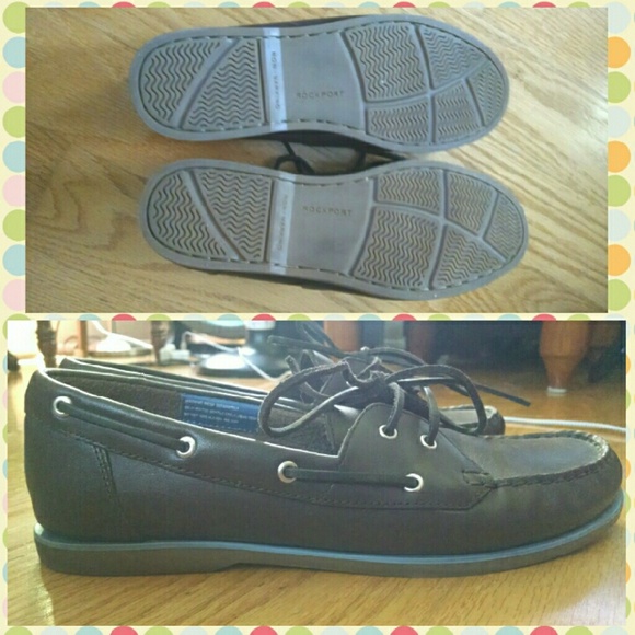 Rockport cute and casual brown boat shoes - Picture 3 of 4