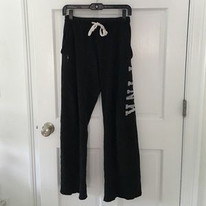 VS PINK Black Patterned Sweatpants