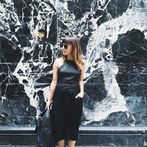 Black Stain Culottes from Forever 21