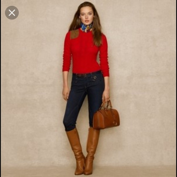 Ralph Lauren Sweaters - ❗️Sale❗️Ralph Lauren Red Cable Sweater
