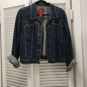 BCBG denim Jacket size large