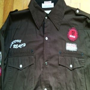 Men's long sleeve button down shirt