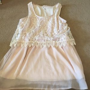 Maurice's top with lace overlay