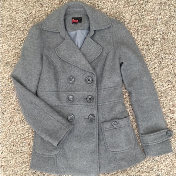 Fleece pea coat