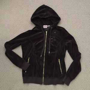 Juicy Couture Brown Velour Hoody