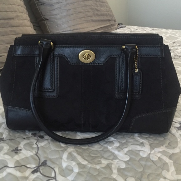 Coach Handbags - Coach Purse Black Satchel