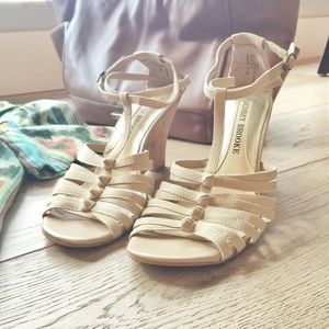 Nude Wedge Sandal