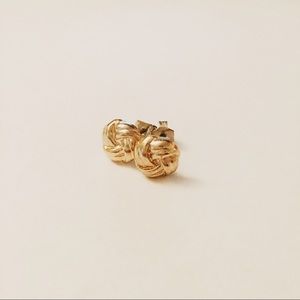 Gold woven studs