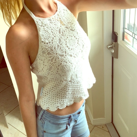 Tops - Crochet halter top