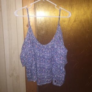 Hollister cold shoulder crop top