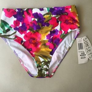 Sunsets high waisted bikini bottom