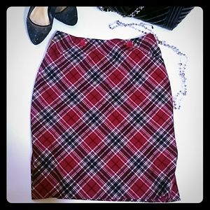 Adorable plaid pencil skirt 6 vintage pinup look