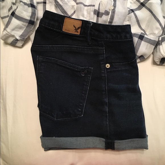 American Eagle high rise denim shorts
