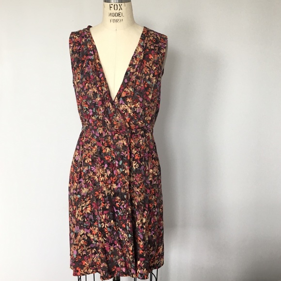 J.Crew Sleeveless wrap dress Sz 4