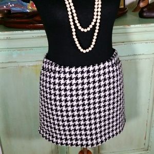 Houndstooth Mini Skirt