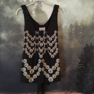 Silk pleated bow shoulder blouse