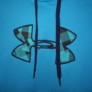 under armour Storm hoodie! | light blue! small!