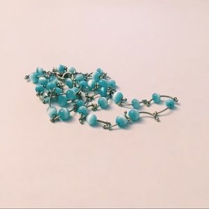 Turquoise-beaded necklace