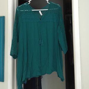 Pretty Teal Blouse