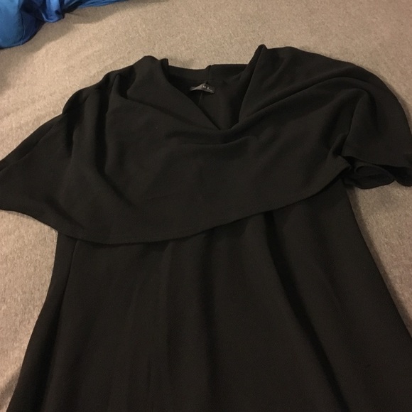 Cape shoulder dress - Picture 1 of 4