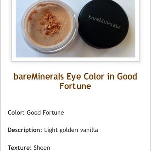 bareMinerals eyeshadow "Good Fortune" discontinued