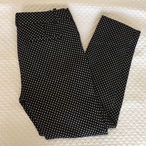 JCrew Cafe Capri Pants in Polka Dot