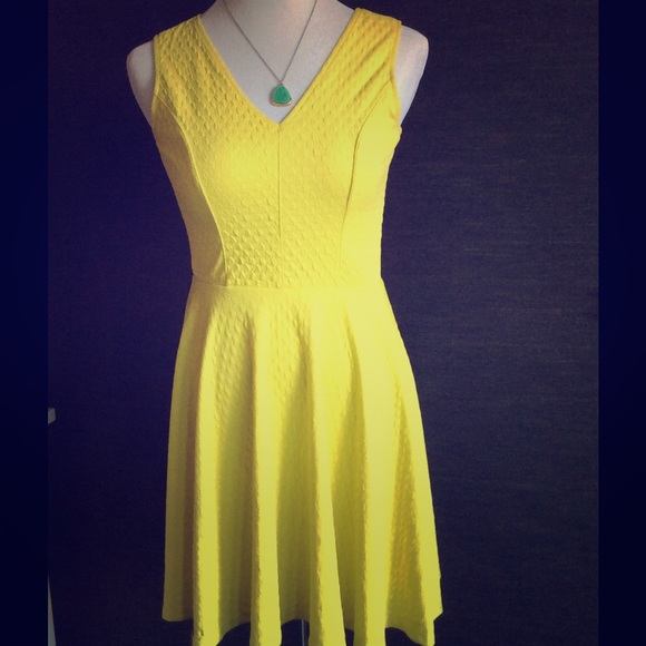 Neon dress with cut out back detail