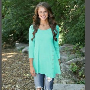 Ladies Long Sleeve Iregular Top