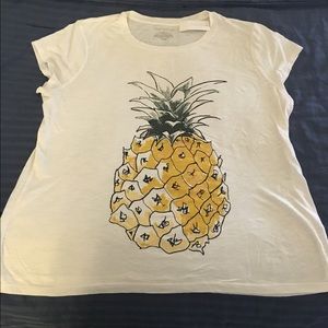 NWT Ann Taylor Pineapple Tee
