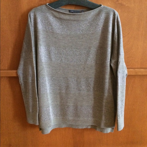 Vince glitter stripe pullover. - Picture 1 of 4