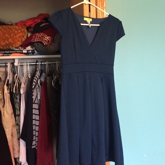 modcloth dress worn twice rests above knees