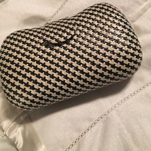 Banana Republic Black and Cream/White Clutch