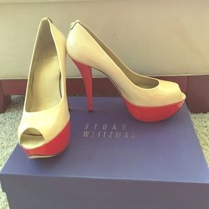 Stuart Weitzman open toe heels
