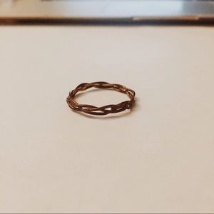 Bronze braided ring