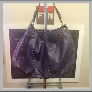 Dark Purple Shoulder Bag w/ Studs Dark Purple Shoulder Bag w/ Studs