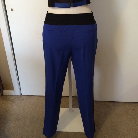 Black & Blue outfit. Crop top & Pants - Picture 4 of 4