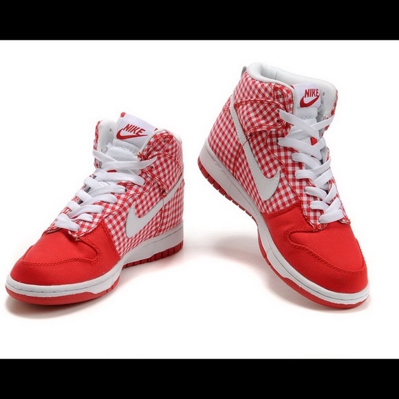 RARE NIKE Dunk HI Checkered Tablecloth